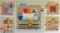 Игрушки развивающие многофункциональные, бизиборд торговой марки «Академия Детства» 5в1 «Всё могу»