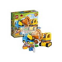 Конструктор Lego Duplo Грузовик и гусеничный экскаватор (крупные блоки)