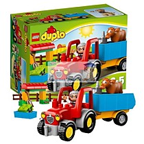 Конструктор Lego Duplo Сельскохозяйственный трактор (крупные блоки)