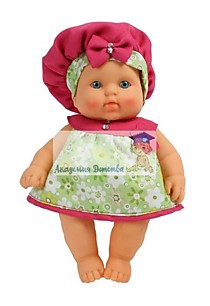 Кукла-карапуз девочка в беретике.