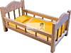Кроватка для кукол 45 см