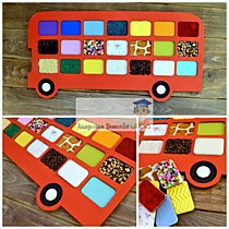 Игрушки развивающие многофункциональные торговой марки «Академия Детства» "Тактильный автобус". 