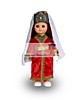 Кукла в чеченском костюме 35 см. (девочка) со зв.