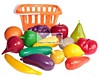Набор фруктов и овощей в корзинке