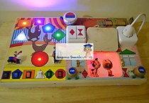 Игрушки развивающие многофункциональные,бизиборд торговой марки «Академия Детства»"Цирк-ШАПИТО"свет