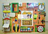 Игрушки развивающие многофункциональные, бизиборд торговой марки «Академия Детства» "Разноцветное со