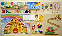 Игрушки развивающие многофункциональные, бизиборд торговой марки «Академия Детства» "Замок моей мечт