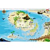 Игровой коврик "Остров в индийском океане" 120*80 см. прорезинен.