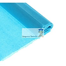 Цветная бумага крепированная 50*250 см (голубая)
