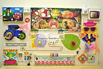 Игрушки развивающие многофункциональные, бизиборд торговой марки «Академия Детства» «В сказке» со св