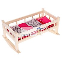 Кроватка-качалка для кукол до 40 см