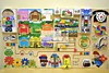 Игрушки развивающие многофункциональные, бизиборд торговой марки «Академия Детства» "Разноцветные дв