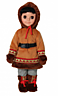 Кукла "Мальчик в костюме народов Севера" 30 см