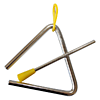 Треугольник малый, 15 см., с палочкой